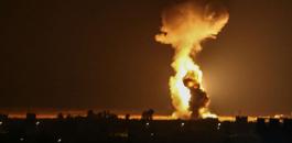 الطيران الحربي يقصف قطاع غزة