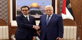 عباس ووزير خارجية فرنسا