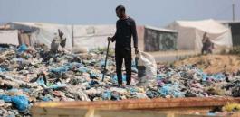 النفايات في قطاع غزة