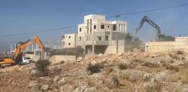 قوات الاحـ ـتلال تهـدم منزلين في قرية شقبا، غرب رام الله_000005.jpg