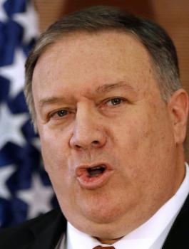 بومبيو وايران في دافوس 