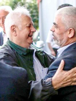 وفد لجنة الانتخابات المركزية في غزة 