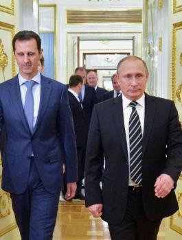 بشار الاسد وبوتين 