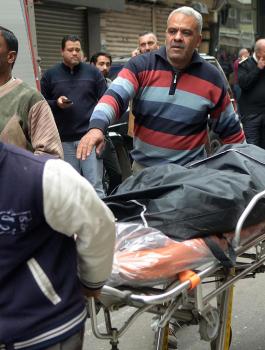 لحظة قنص منفذ حادث الاعتداء على كنسية جنوب القاهرة