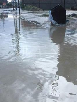  غرق بعض المناطق في قطاع غزة