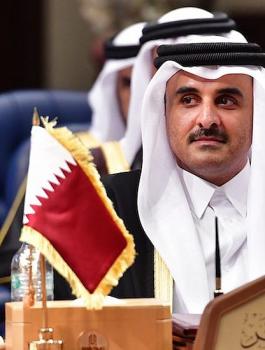 امير قطر وهنية 