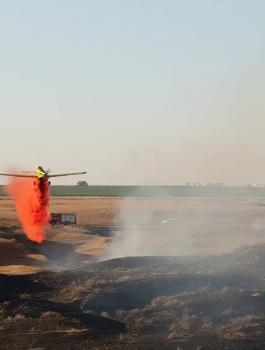 اشتعال حرائق في مستوطنات غلاف غزة 