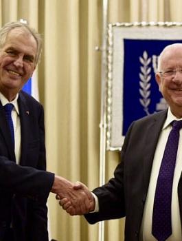 الرئيس التشيكي واسرائيل 