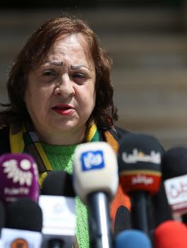 وزيرة الصحة وحالة الطوائ في فلسطين 