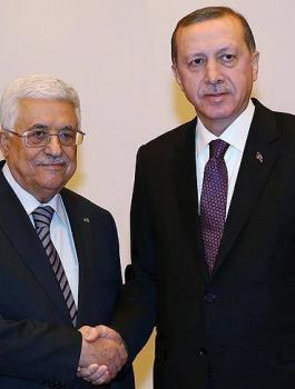 الرئيس محمود عباس يهنئ أردوغان بفوزه بالانتخابات الرئاسية