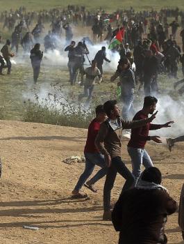 مسيرة العودة الكبرى في غزة 