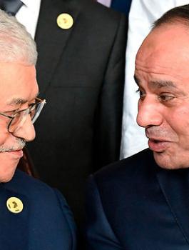 الرئيس عباس والسيسي 