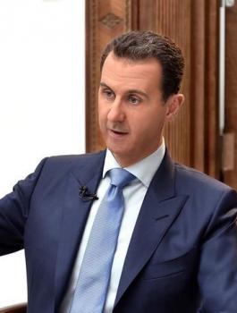 ليبرمان وبشار الأسد 