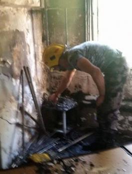 إحتراق منزل في سلفيت نتيجة عبث الأطفال بمسببات الحرائق     