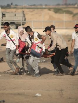 اصابات في مسيرات العودة بغزة  