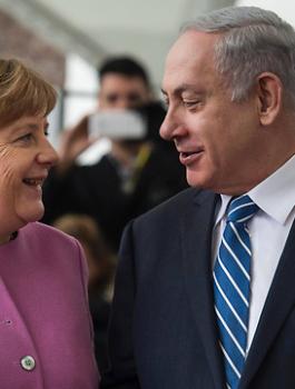 نتنياهو وميركل واسرائيل 