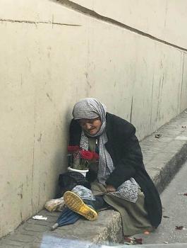 طرد مسنة الى الشارع في نابلس 