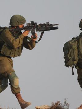 اصابة ضباط اسرائيليين 