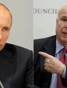 جون ماكيين وبوتين 