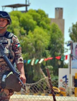 اصابة جندي اردني 