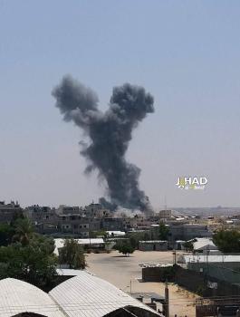 قصف اسرائيلي على غزة 