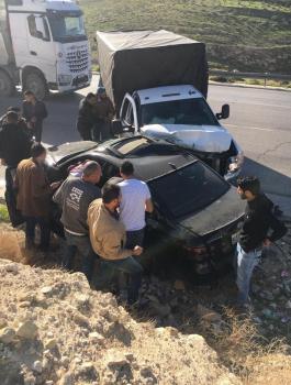 حادث سير على طريق وادي النار 