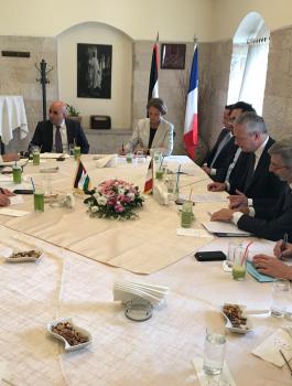 مباحثات بين وزير المالية الفلسطيني ونظيره الفرنسي برام الله 