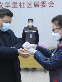 الرئيس الصيني وكورونا 