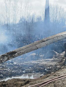 الطائرة الهندية المتحطمة