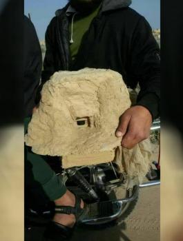 ضبط كاميرا تجسس إسرائيلية على شكل صخرة في غزة 