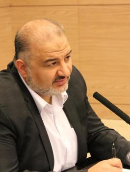 منصور عباس ونتنياهو 