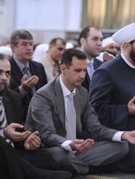 بشار الأسد وصلاة الاستسقاء 