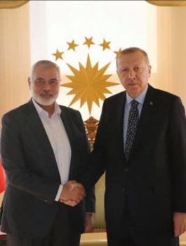 اردوغان وهنية واسرائيل 