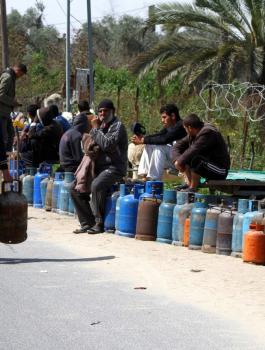 ازمة غاز في قطاع غزة 