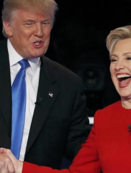 مناظرة ترامب وكلينتون 