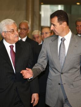 عباس وبشار الأسد 