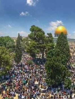 الجمعة الاولى من رمضان في المسجد الأقصى 