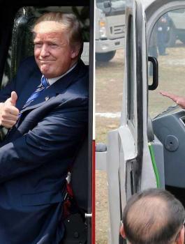 الزعيم الكوري الشمالي والشاحنات 