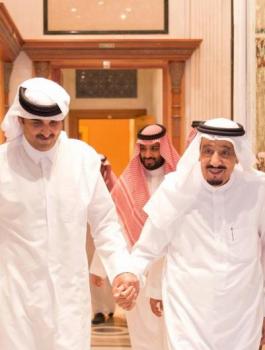 تميم والملك سلمان 