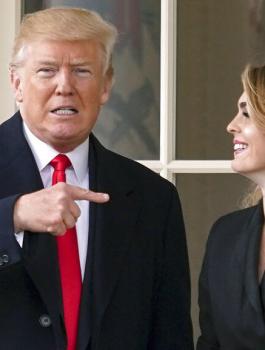 الحسناء وترامب 