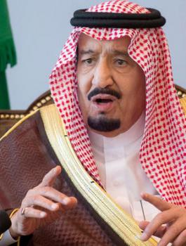 العاهل السعودي وغزة 