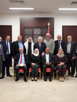 الرئيس ووفد من الحركة الاسلامية الجنوبية 