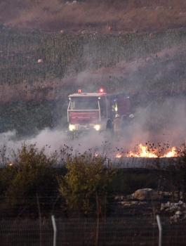 اطلاق النار بين لبنان واسرائيل 
