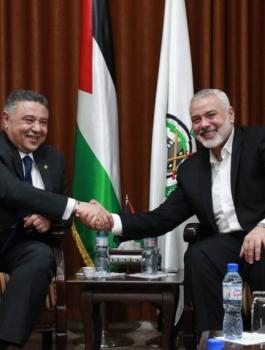 الوفد الامني المصري في غزة 