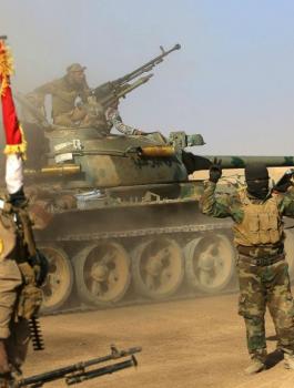 الحشد الشعبي على الحدود السورية 