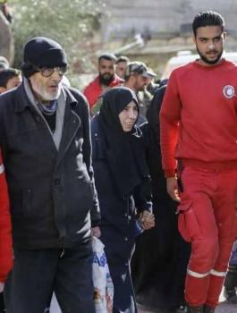 مدنيين في الغوطة الشرقية 
