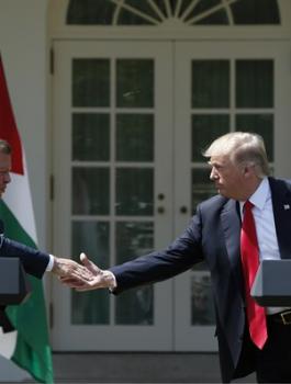 الملك عبد الله وترامب 