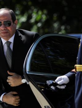 السيسي واسرائيل والفلسطينيين 