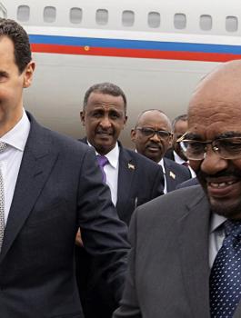 بشار الاسد وعمر البشير في سوريا 