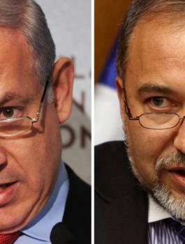 نتنياهو وليبرمان واسرائيل 